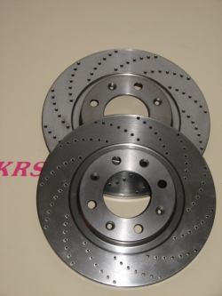 Disks of rear brake 266x10 drilled ( the set )